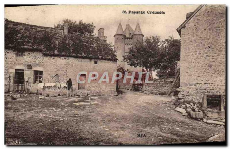 Old Postcard Landscape Creusois