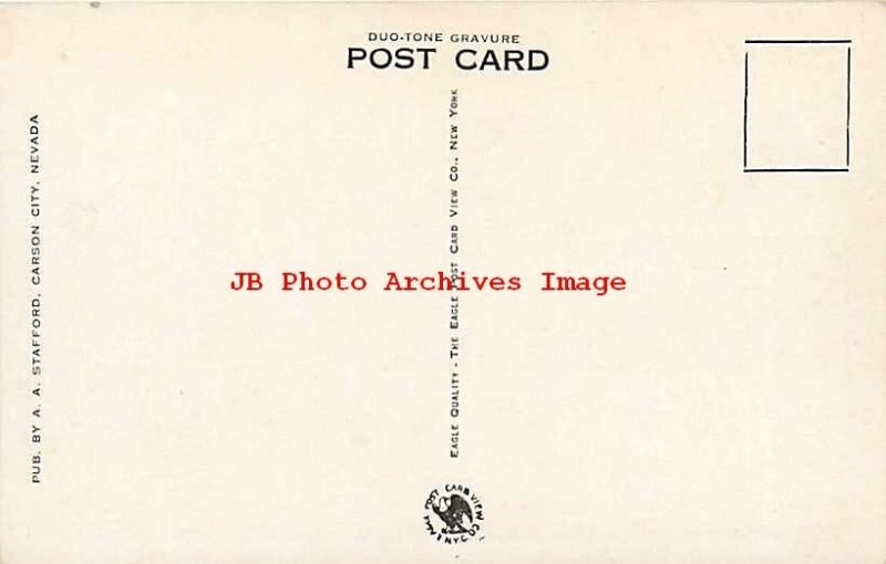 NV, Carson City, Nevada, State Capitol Building, Entrance, Side View, Eagle