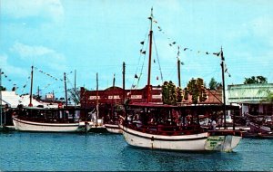 Florida Tarpon Springs Scene Along Sponge Fleet Docks On The Anclote River