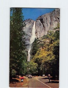 Postcard Upper and Lower Yosemite Falls California USA