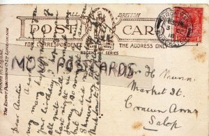 Genealogy Postcard - Munn - Market Street, Craven Arms, Shropshire - Ref. R794