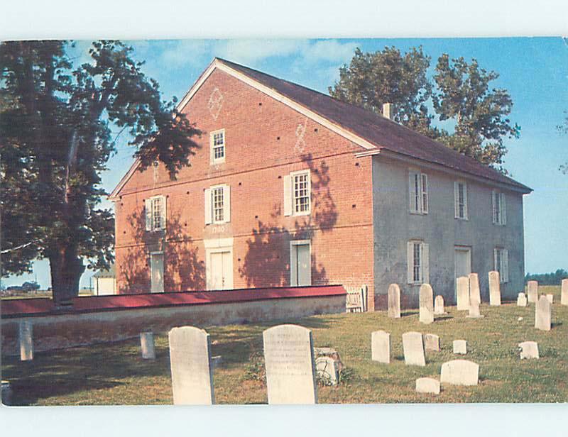 Pre-1980 GRAVEYARD AT CHURCH Frederica by Milford & Camden & Dover DE AD1392