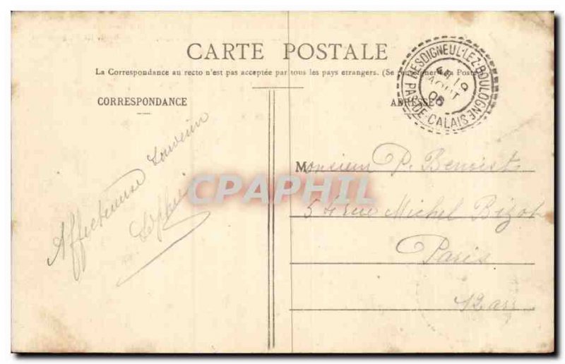 Old Postcard Environs de Boulogne The chateau d & # 39Hardelot