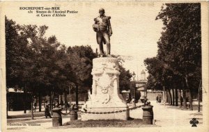 CPA ROCHEFORT-sur-MER - Statue de l'Amiral Pottier et Cours d'Ablois (976156)