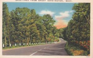 Massachusetts Greetings From Great Barrington 1960