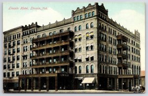 Lincoln Hotel Lincoln Nebraska NB Historical Building Landmark Postcard