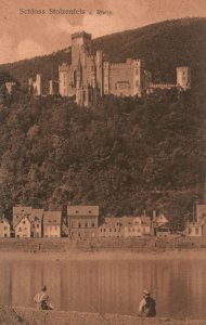 Vintage Postcard Schloss Stolzenfels Rhein Castle Koblenz Germany