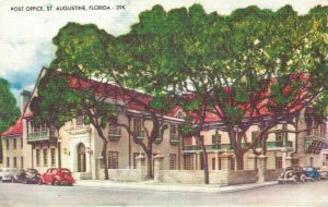 USA Post Office St. Augustine Florida Vintage Postcard 06.12