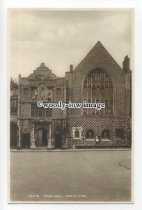 tq2204 - Norfolk - Guild of Holy Trinity Town Hall, in King's Lynn - postcard