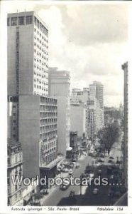 Real Photo Avenida Ipiranga Sao Paulo Brazil Unused 