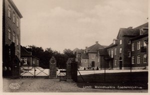 Sweden Lund Malmohuslans Epedemisjukhus Vintage RPPC 09.89