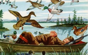 US    PC2416  DUCK HUNTING, WHAT A LIFE!