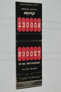 Nugget Casino Fallon Nevada 20 Strike Matchbook Cover