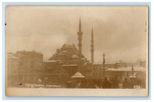 c1920's View Of Yeni Djami Stamboul Turkey RPPC Photo Unposted Vintage Postcard 