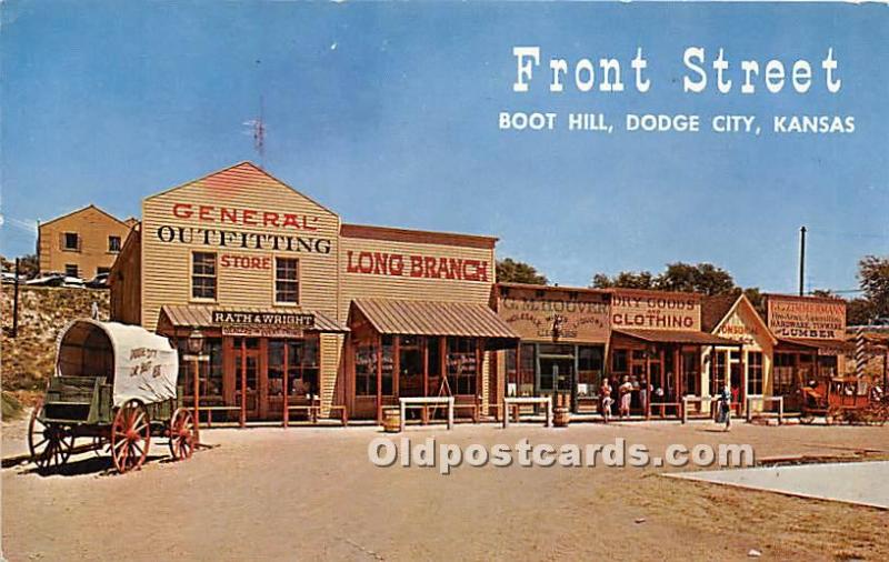 Front Street Replica, Boot Hill Dodge City, Kansas, KS, USA Postal Used Unknown 