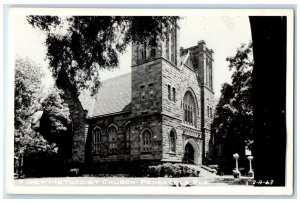 c1940's First Methodist Church Pensacola Florida FL Cline RPPC Photo Postcard