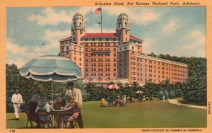 Vintage Postcard 1953 Arlington Spa Hotel Hot Springs National Park Arkansas AR