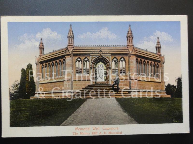 India: CAWNPORE, Memorial Well, Old Postcard - Pub by H A Mirza & Sons