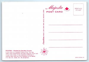 2 - 4 x 6 Postcards PITUTOK & EKALUK Canadian Eskimo Children DOROTHY FRANCIS