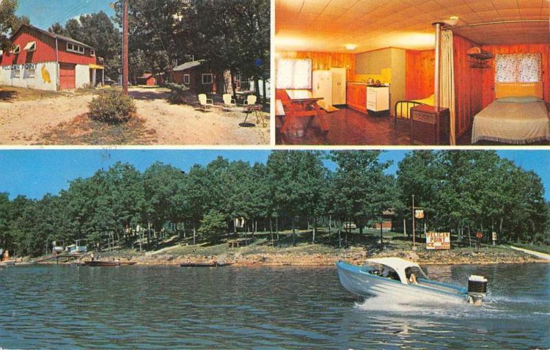 Gravois Mills Missouri Pelican Point Resort Multiview Vintage Postcard K65180