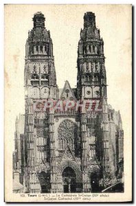 Old Postcard Tours Cathedrale St Gatlen