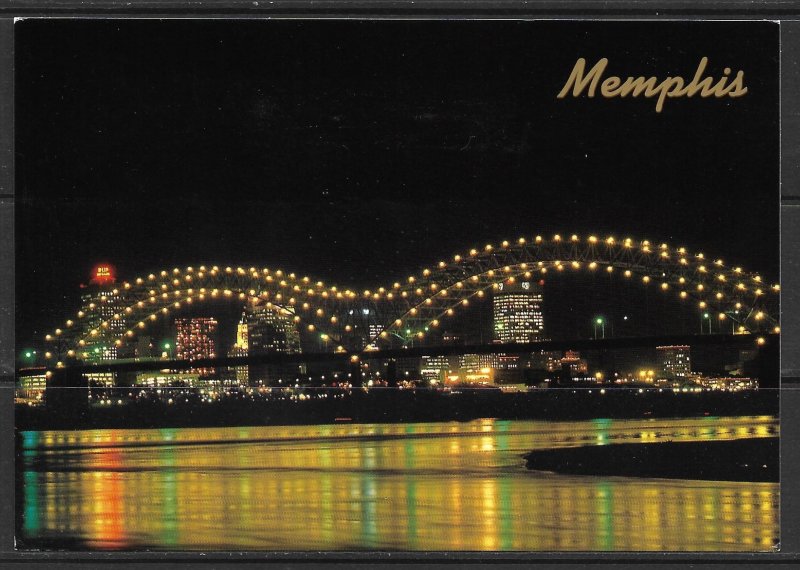 Tennessee, Memphis - Night View - [TN-050X]