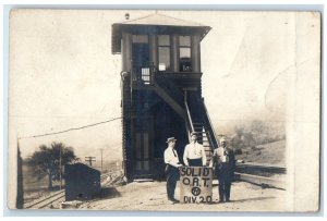 c1910's Railroad Switching Station Fish's Body New York NY RPPC Photo Postcard