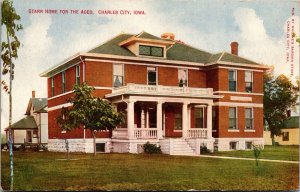 Postcard Starr Home For The Aged in Charles City, Iowa~132929