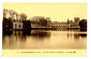 France - Fontainebleau. The Chateau on the Pond