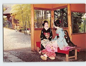 Postcard Maiko Girls in Kyoto Japan