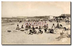 Old Postcard Hendaye Beach and twin