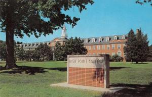 High Point North Carolina High Point College Scenic View Vintage Postcard J64374