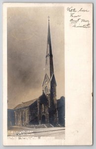 NY Middletown New York Grace Episcopal Church 1906 Real Photo Postcard C32