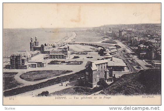 Vue Generale De La Plage, Dieppe (Seine Maritime), France, 1900-1910s