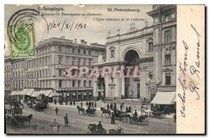 Old Postcard St Petersburg The Catholic Church of St. Catherine Russia Russia