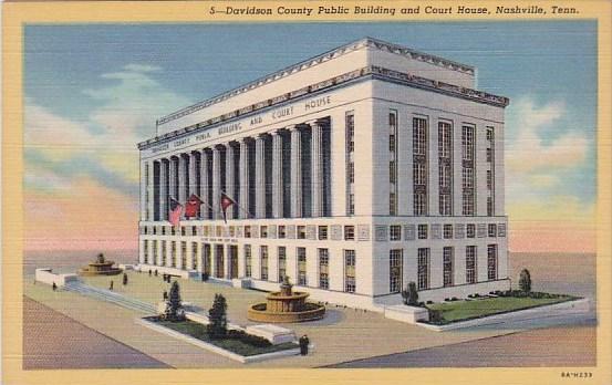 Tennesse Nashville Davidson County Public Building And Court House