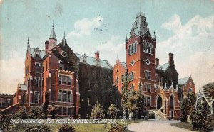 Columbus Ohio Institution for Feeble Minded Vintage Postcard AA73782