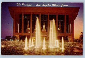 c1950 The Pavilion Music Center Performing Arts Los Angeles California Postcard