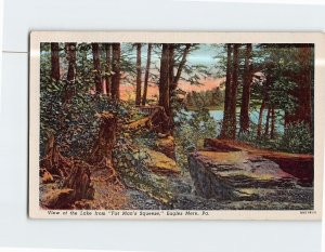 Postcard View of the Lake from Fat Man's Squeeze Eagles Mere Pennsylvania USA
