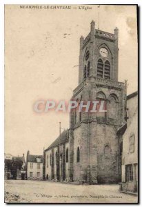 Old Postcard Neauphle le Chateau Church