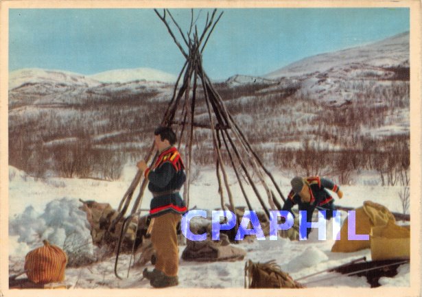 Postcard Modern Sweden T�ltk�tan banks. Folklore