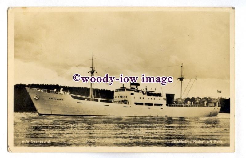 pf6301 - Swedish Svea Coaster - Svanesund , built 1948 - postcard