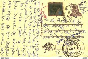 India Postal Stationery Tiger 15 Hindaun cds