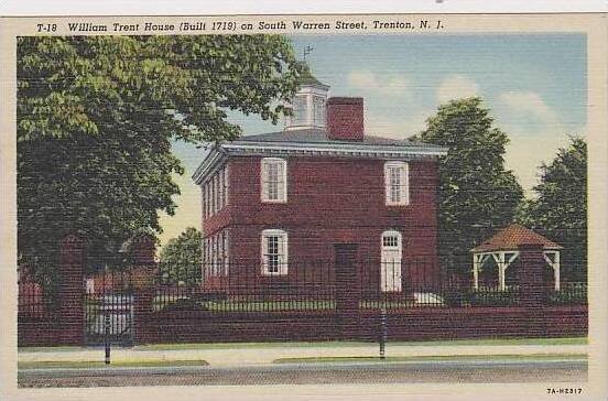 New Jersey Ternton William Trent House Built 1719 On South Warren Street