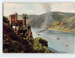 Postcard Rheinstein Castle The Rhine Trechtingshausen Germany