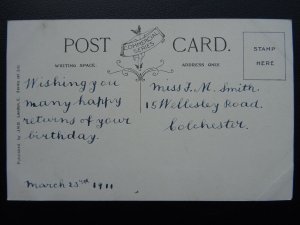 Rural Life - The Blacksmith's Shop PLOUGHING Shire Horses c1911 Postcard