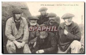 Old Postcard In Britain Some Types of Wolves Sea Fishing Marine Folklore