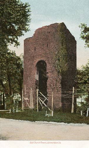 VA - Jamestown, Old Church Tower