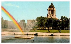 Postcard FOUNTAIN SCENE Winnipeg Manitoba MB AS2846