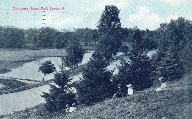 Vintage Postcard 1908 Picturesque Ottawa City Recreational Park Toledo Ohio OH